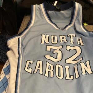 Nike North Carolina Blue and White Jersey